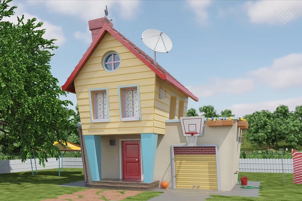 home 3d corto animato